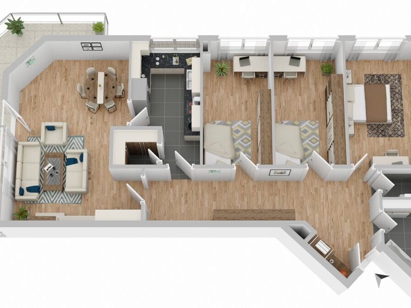 Gepflegte & großflächige 4-Zimmer-Wohnung mit großem Balkon in Kaufbeuren-Neugablonz zu verkaufen - Bild 8