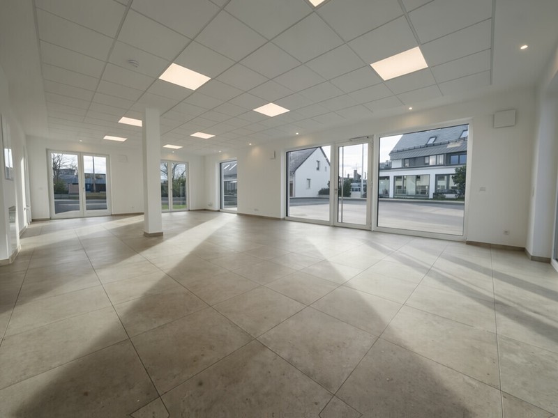 Neubau: Moderne & Lichtdurchflutete Gewerbefläche im Zentrum von Leitershofen zu vermieten
